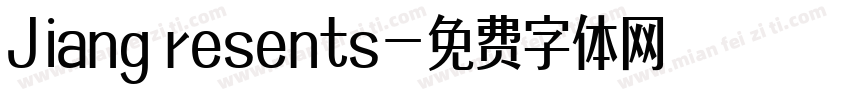 Jiang resents字体转换